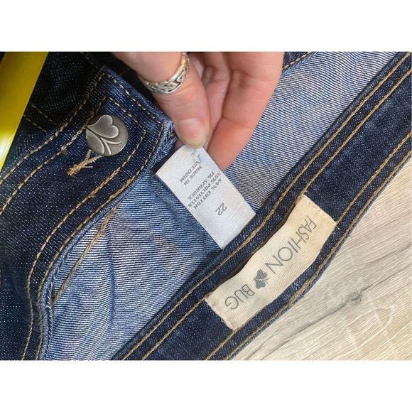 Fashion Bug NWT Tapered Jeans Side Slit With Zipper Closure, Women’s Size 22 - Picture 12 of 15